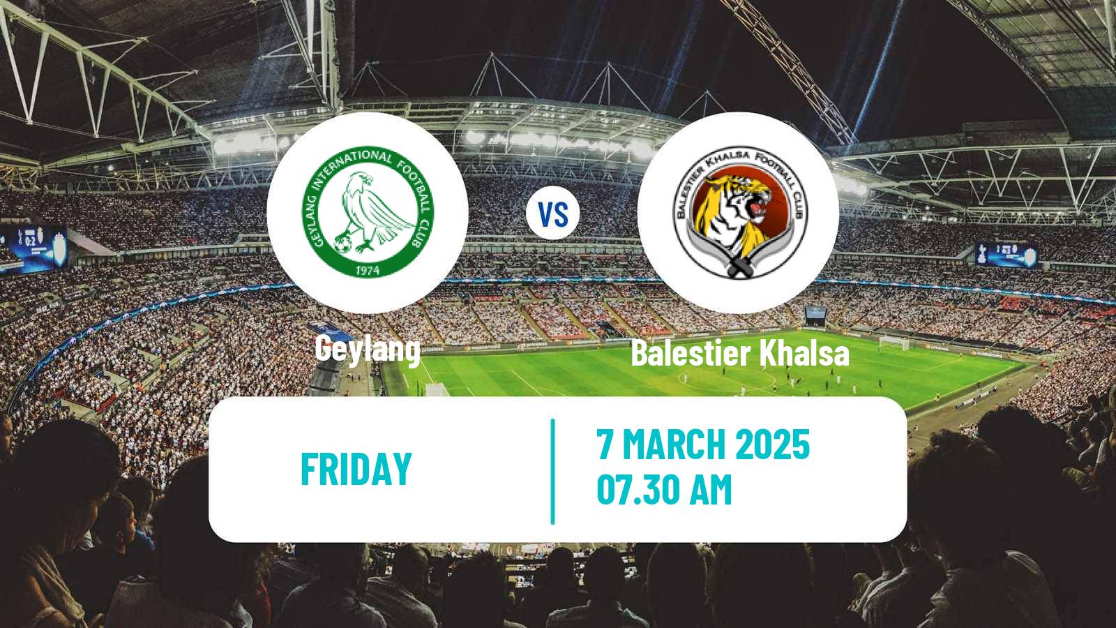 Football Singapore Premier League Geylang - Balestier Khalsa