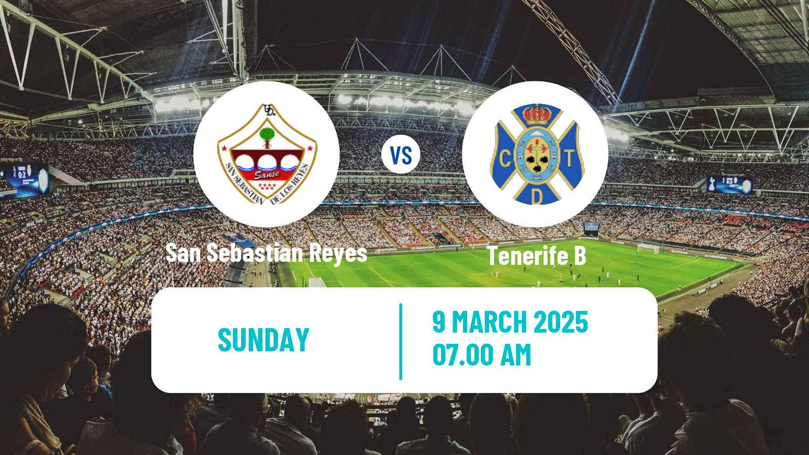 Soccer Spanish Segunda RFEF - Group 5 San Sebastian Reyes - Tenerife B