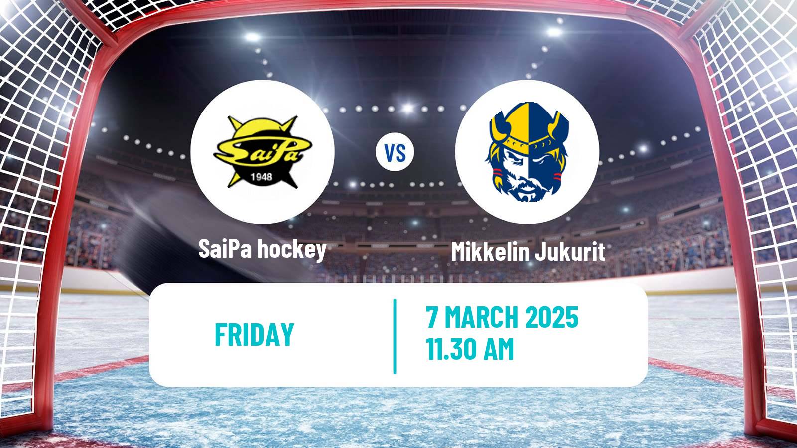 Hockey Finnish SM-liiga SaiPa - Mikkelin Jukurit