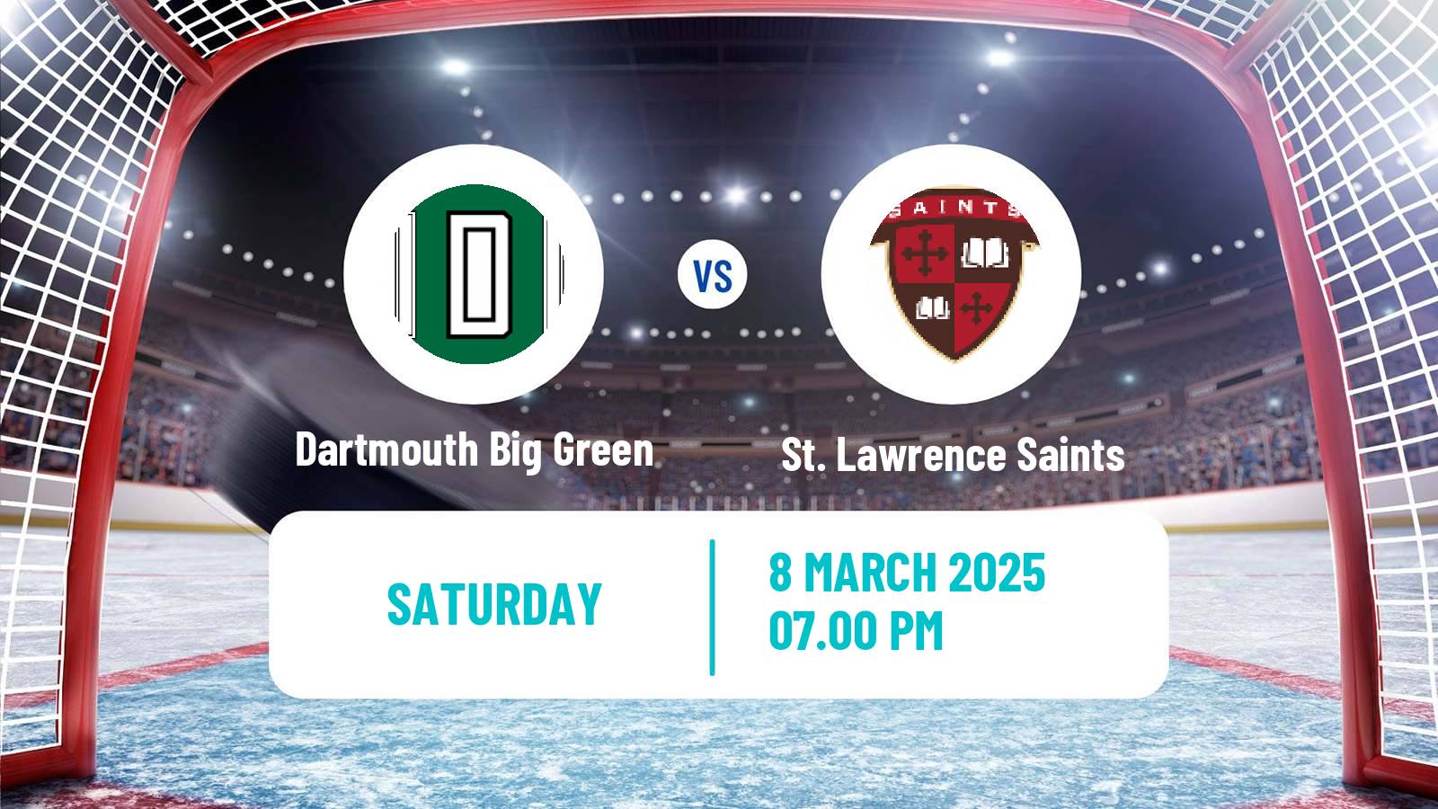 Hockey NCAA Hockey Dartmouth Big Green - St. Lawrence Saints