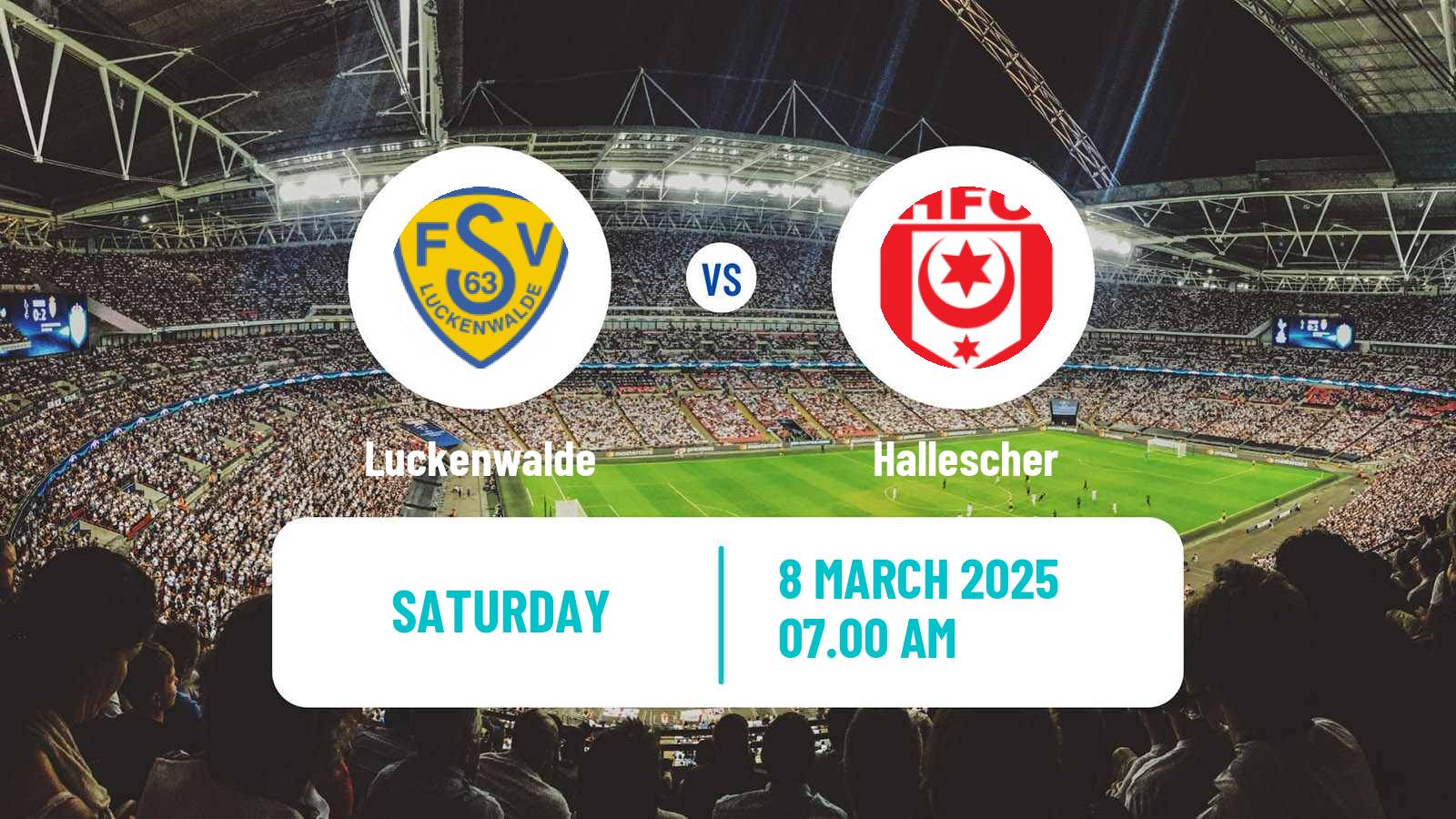 Soccer German Regionalliga Nordost Luckenwalde - Hallescher