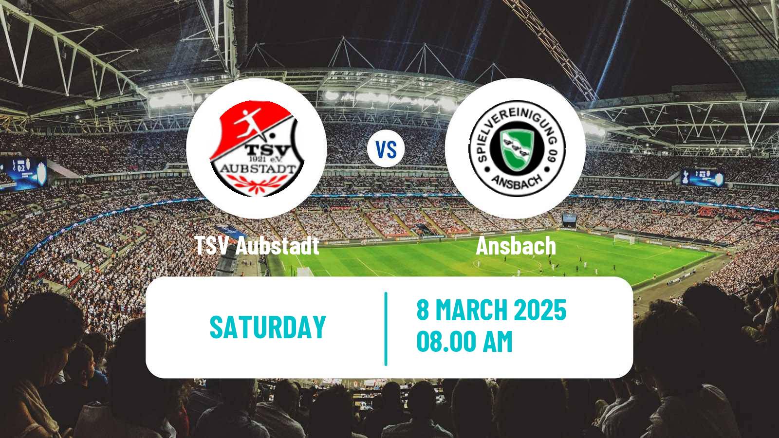 Soccer German Regionalliga Bayern Aubstadt - Ansbach