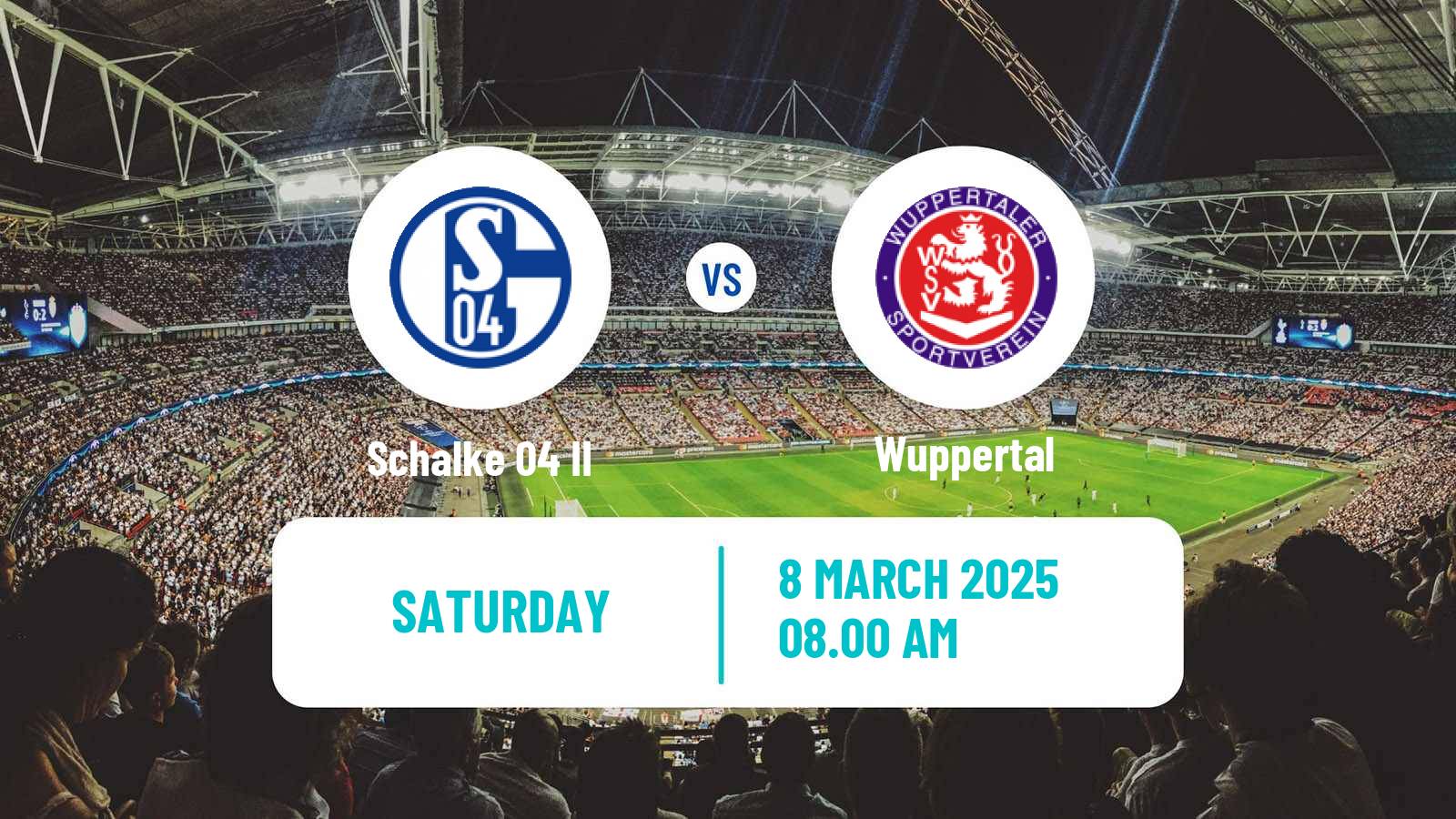 Soccer German Regionalliga West Schalke 04 II - Wuppertal