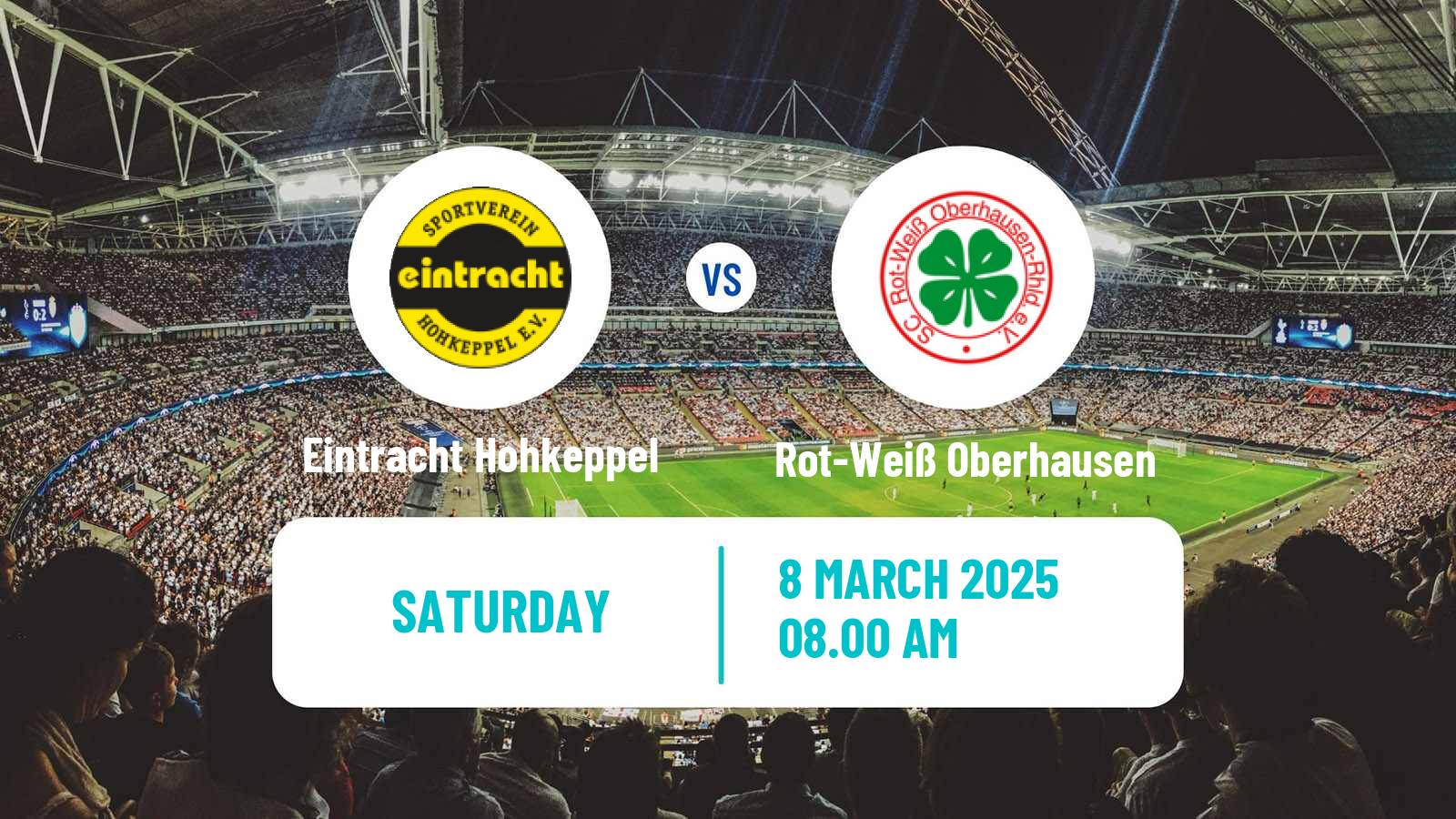 Soccer German Regionalliga West Eintracht Hohkeppel - Rot-Weiß Oberhausen