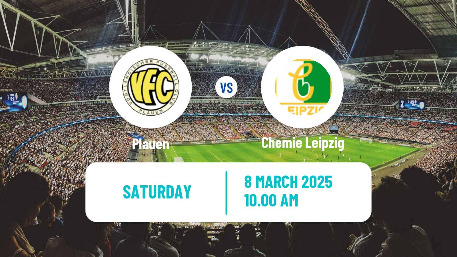 Soccer German Regionalliga Nordost Plauen - Chemie Leipzig