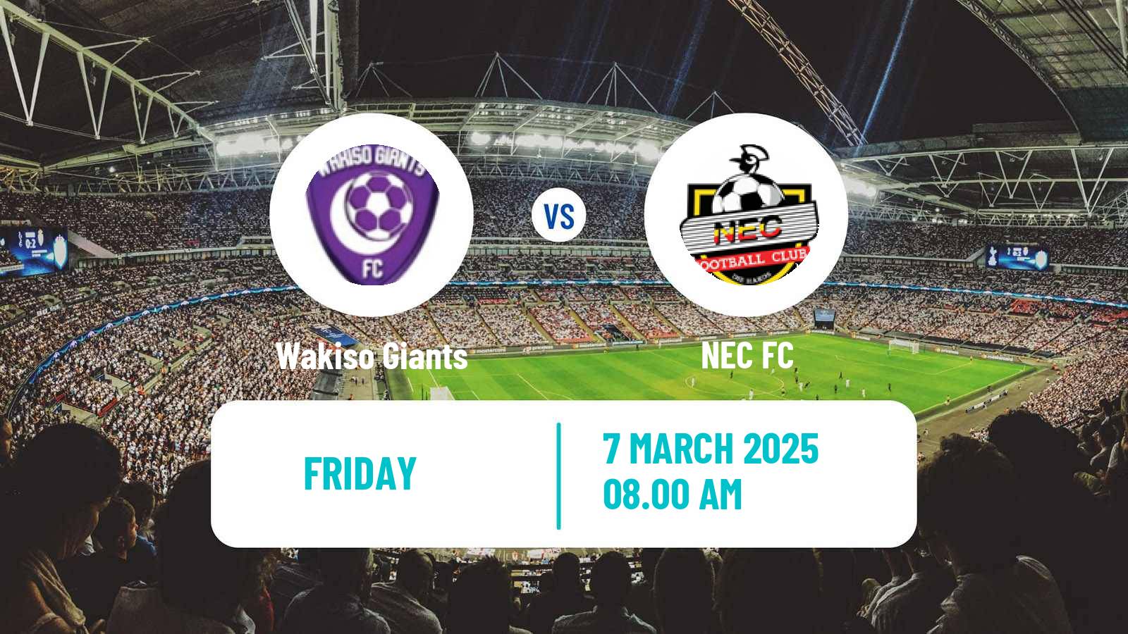 Soccer Ugandan Super League Wakiso Giants - NEC FC