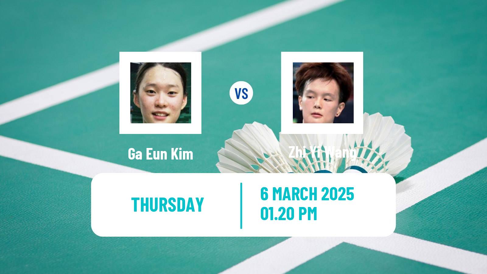Badminton BWF World Tour Orleans Masters Women Ga Eun Kim - Zhi Yi Wang