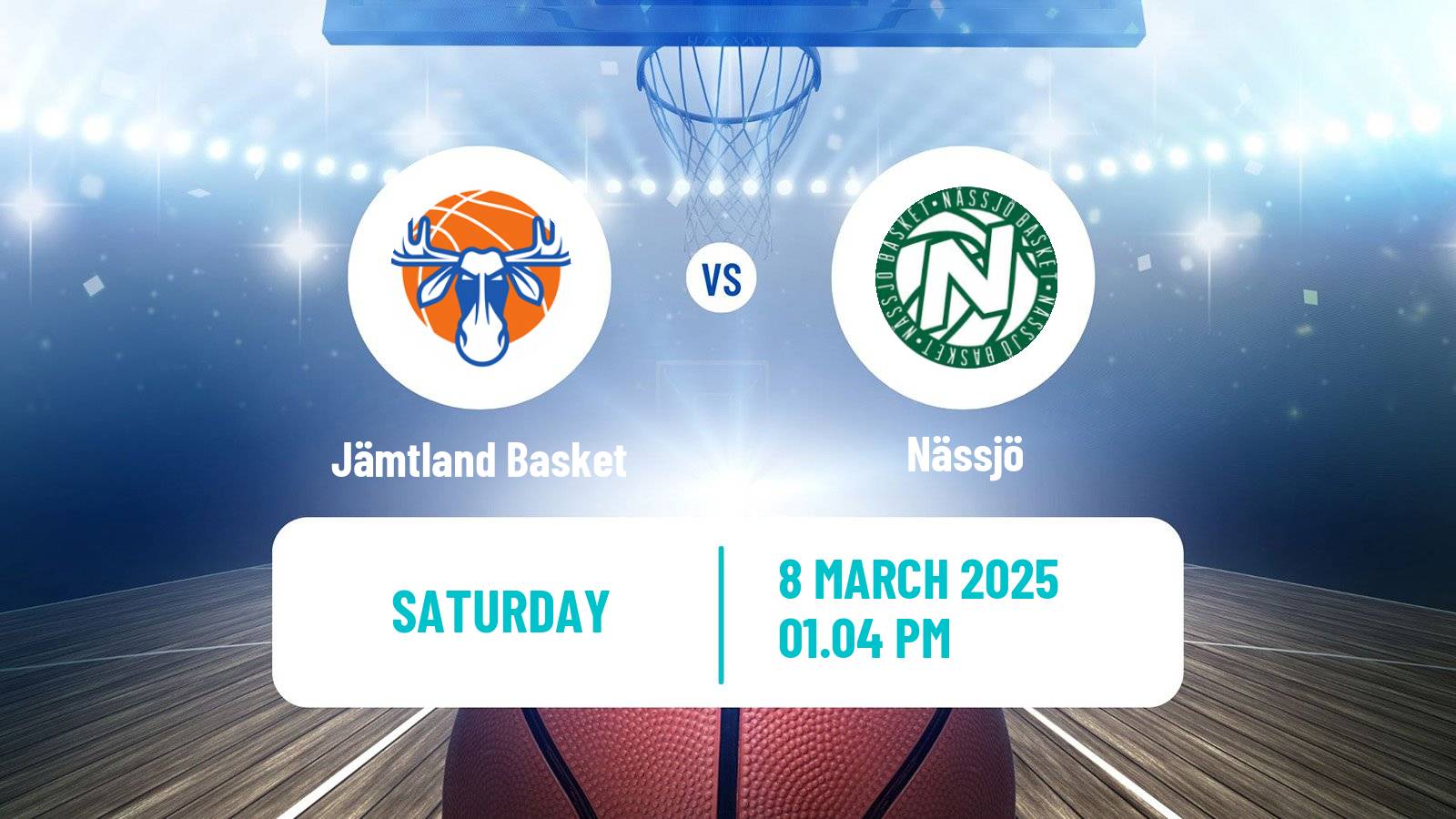 Basketball Swedish Basketligan Jämtland Basket - Nässjö