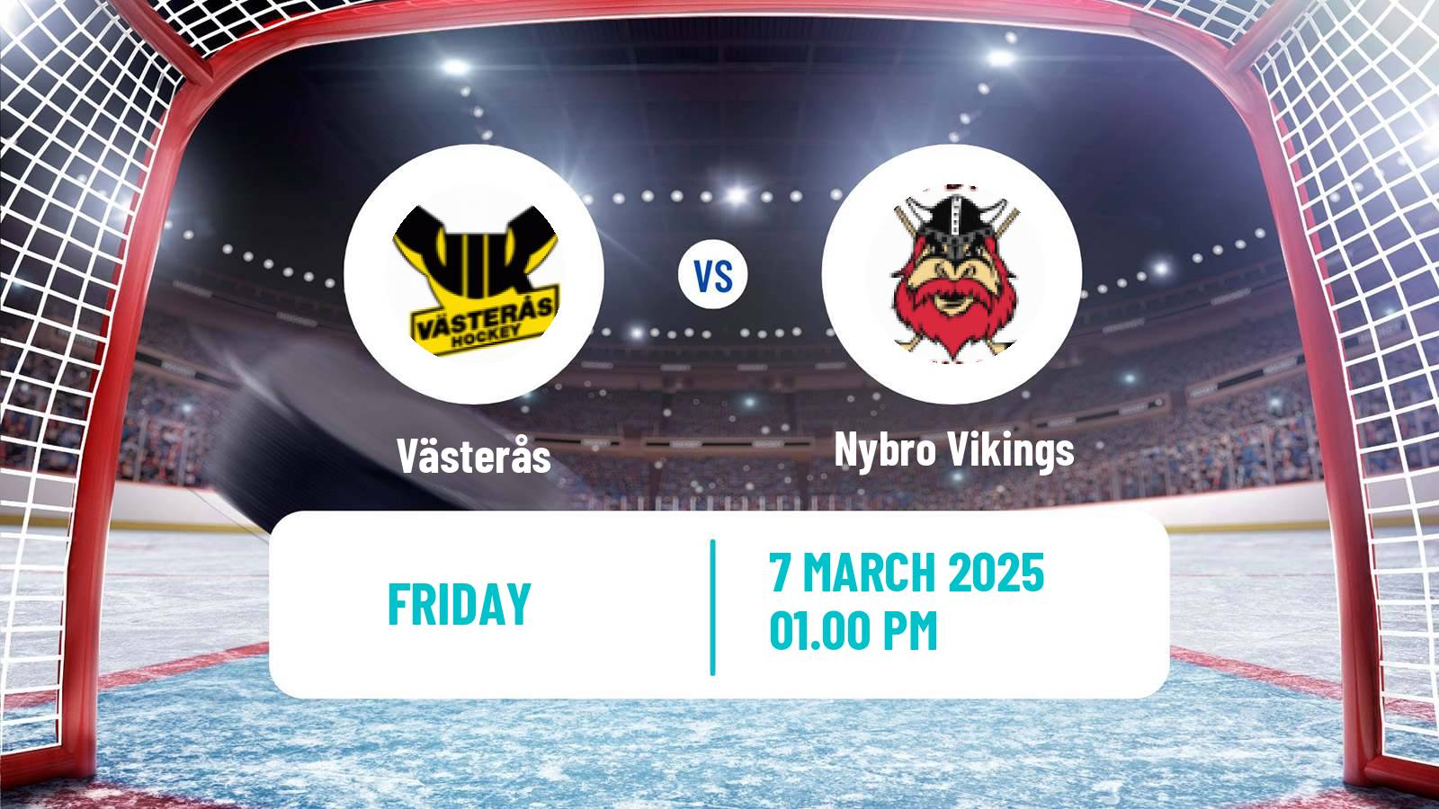 Hockey Swedish Hockey Allsvenskan Västerås - Nybro Vikings