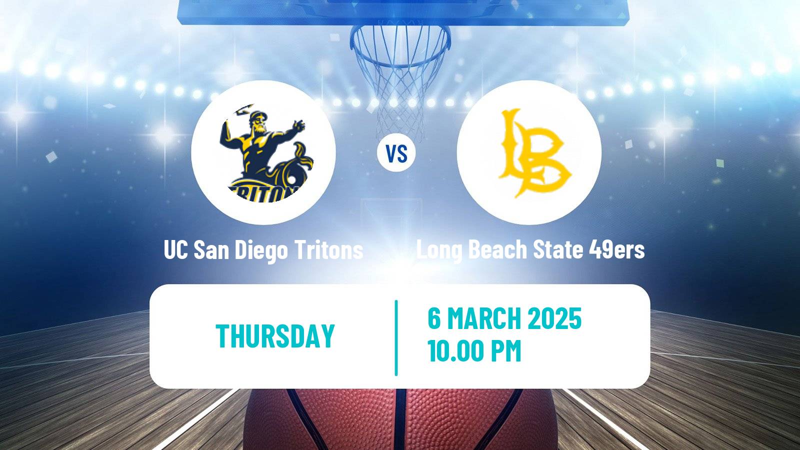 Basketball NCAA College Basketball UC San Diego Tritons - Long Beach State 49ers
