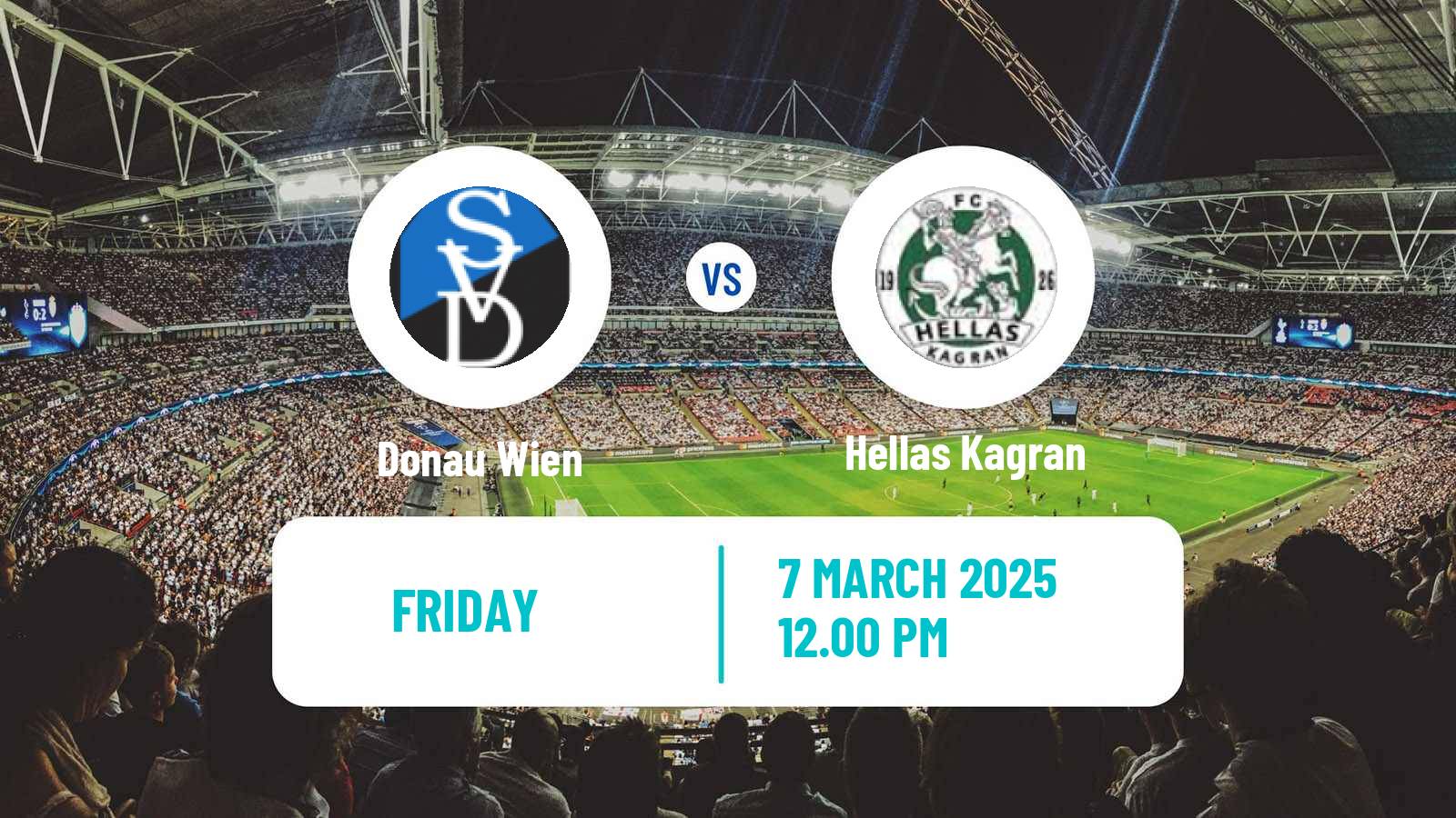 Soccer Austrian Landesliga Wien Donau Wien - Hellas Kagran