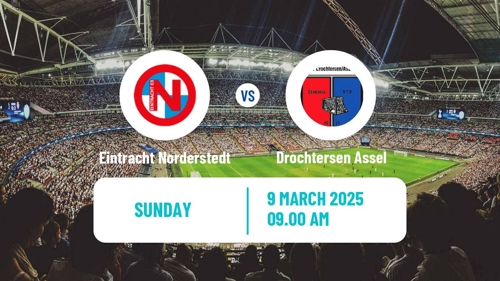 Soccer German Regionalliga North Eintracht Norderstedt - Drochtersen Assel