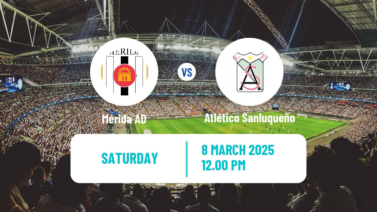 Soccer Spanish Primera RFEF Group 2 Mérida AD - Atlético Sanluqueño