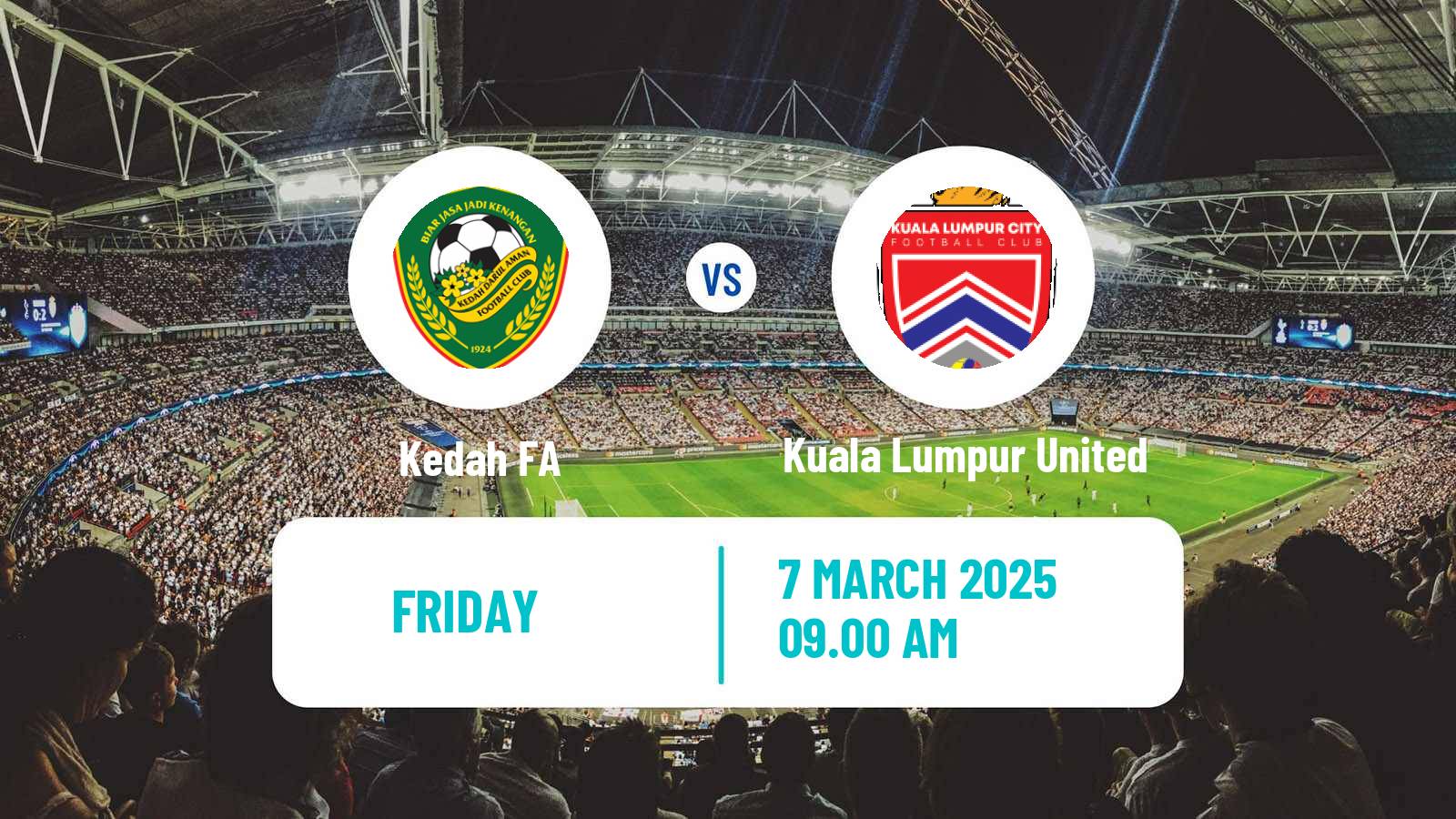 Soccer Malaysian Super League Kedah FA - Kuala Lumpur United
