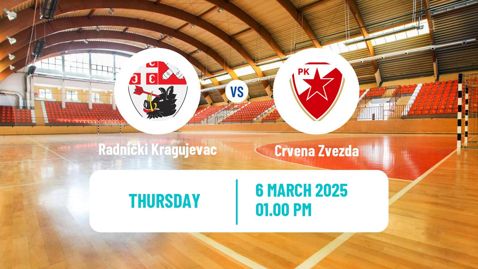 Handball Serbian Superliga Handball Radnički Kragujevac - Crvena Zvezda