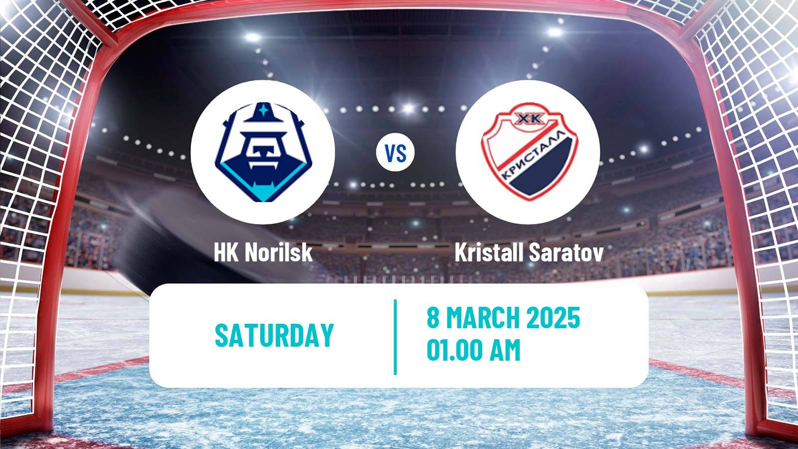 Hockey VHL Norilsk - Kristall Saratov
