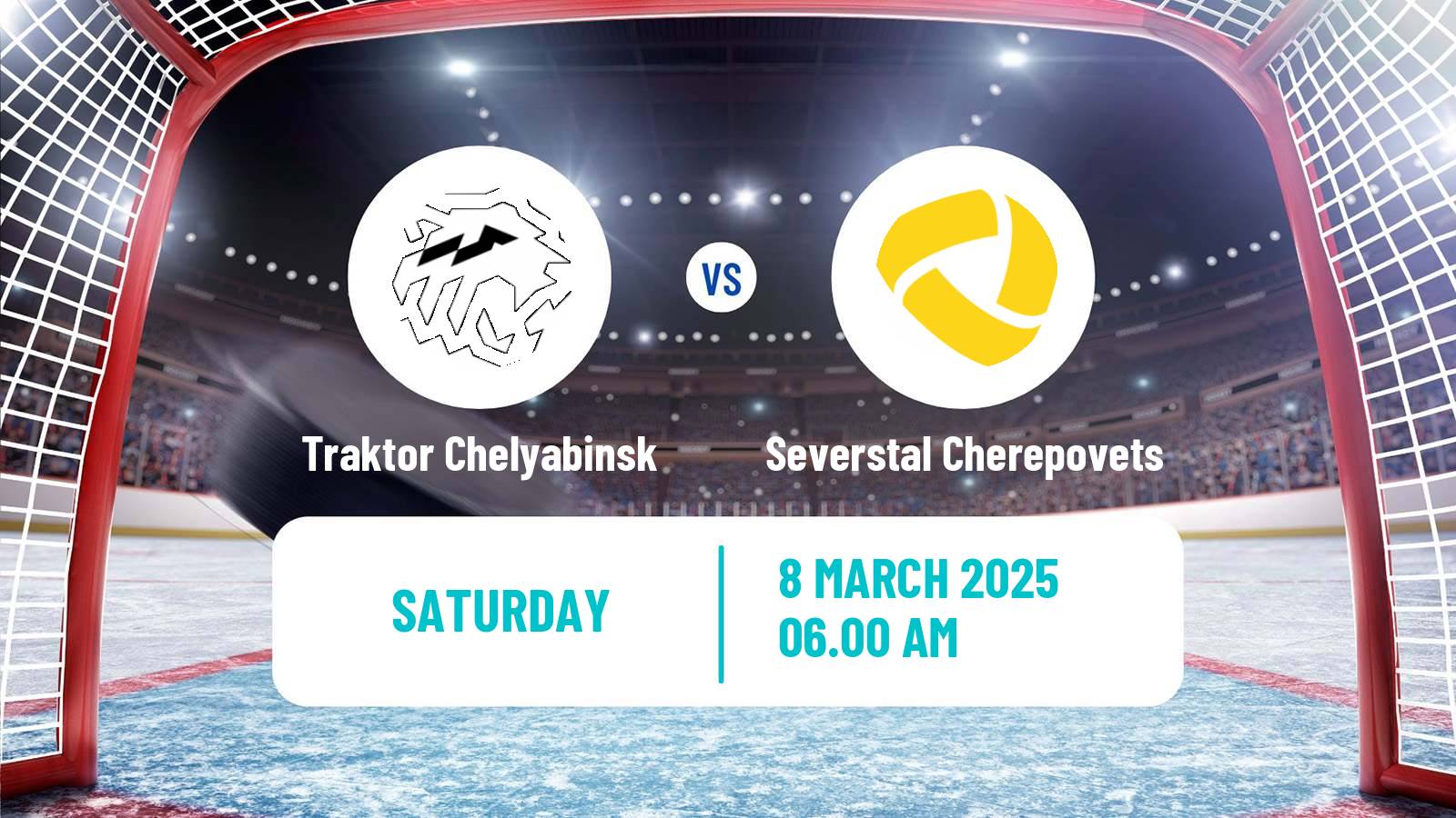 Hockey KHL Traktor Chelyabinsk - Severstal Cherepovets