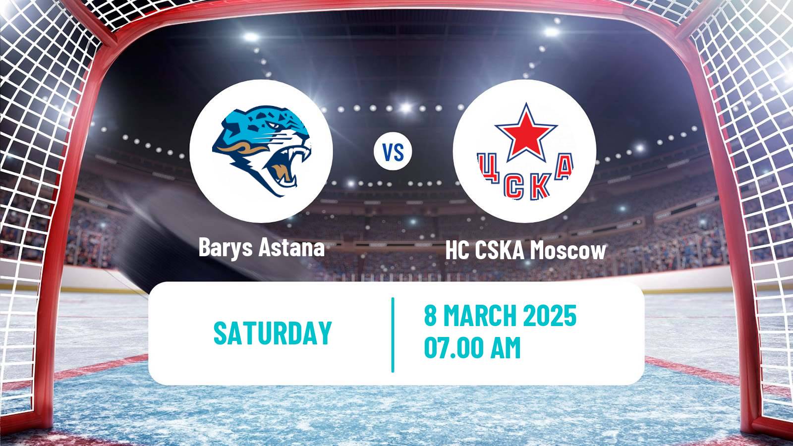 Hockey KHL Barys Astana - HC CSKA Moscow