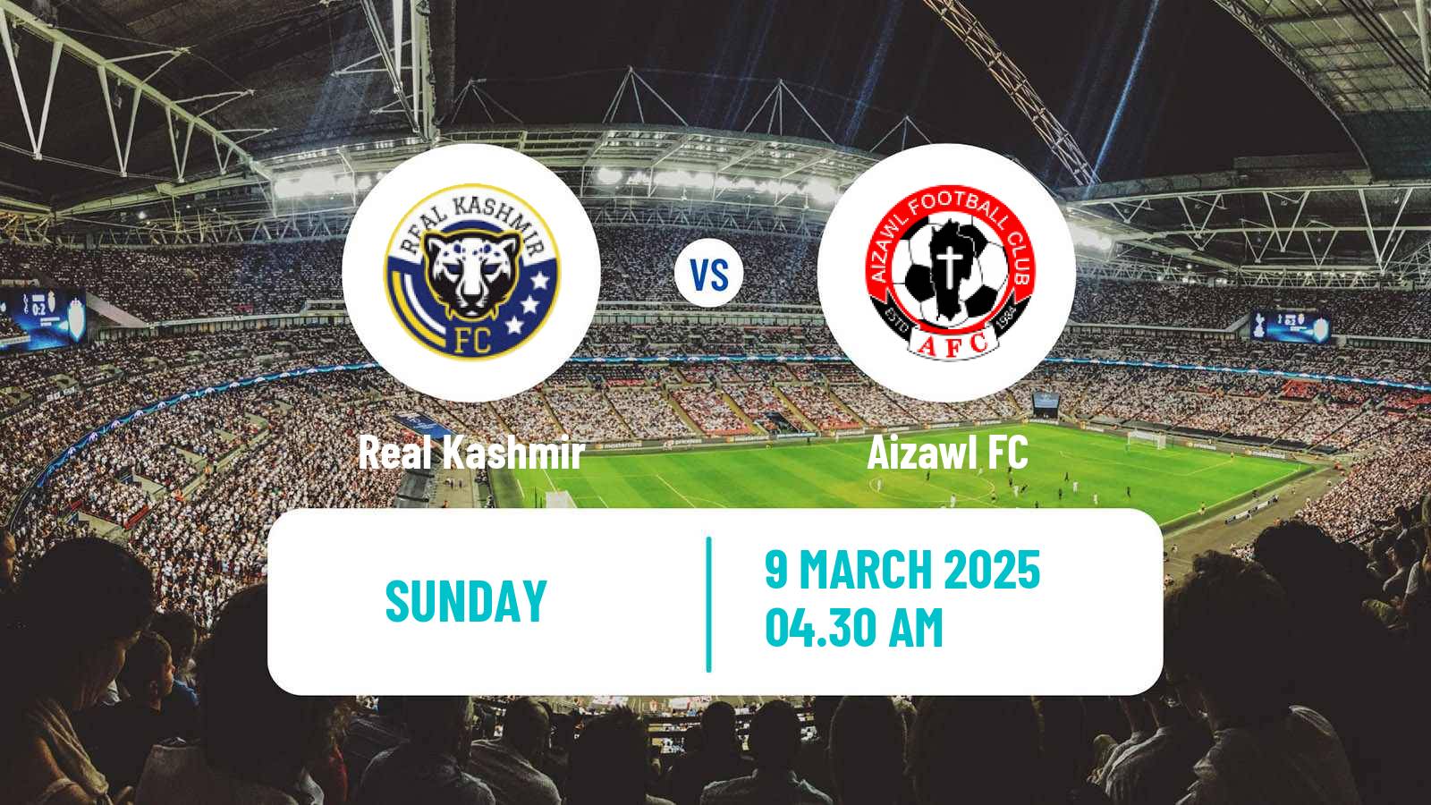 Soccer Indian I-League Real Kashmir - Aizawl