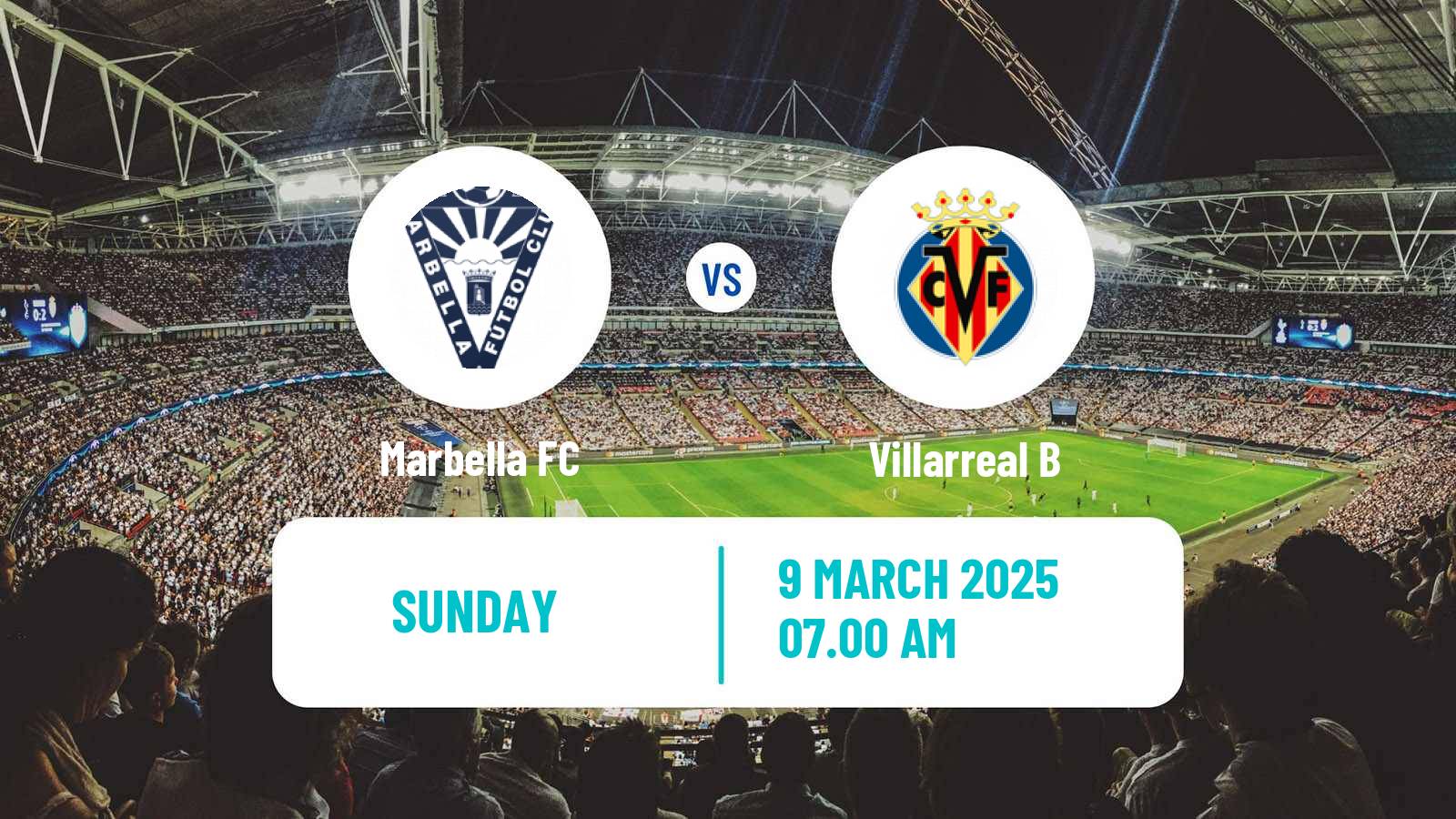 Soccer Spanish Primera RFEF Group 2 Marbella - Villarreal B