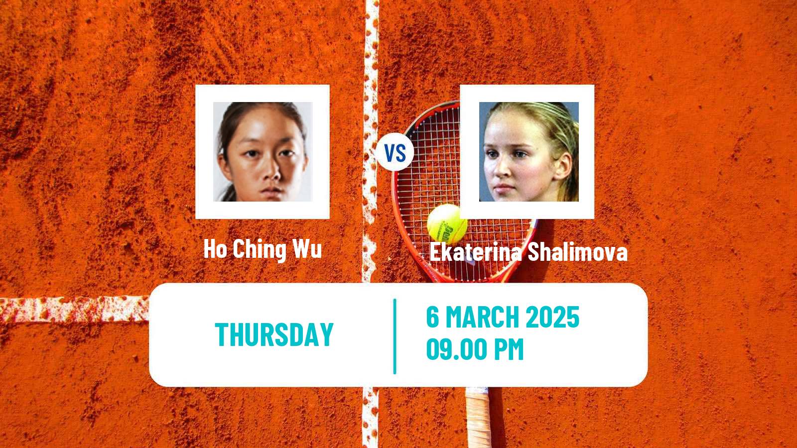 Tennis ITF W15 Maanshan 2 Women Ho Ching Wu - Ekaterina Shalimova