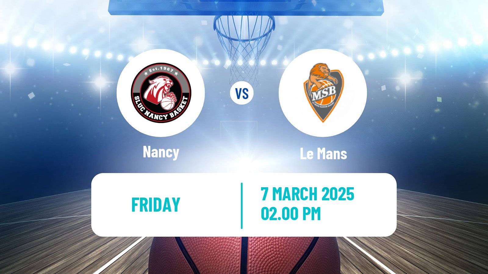 Basketball French LNB Nancy - Le Mans