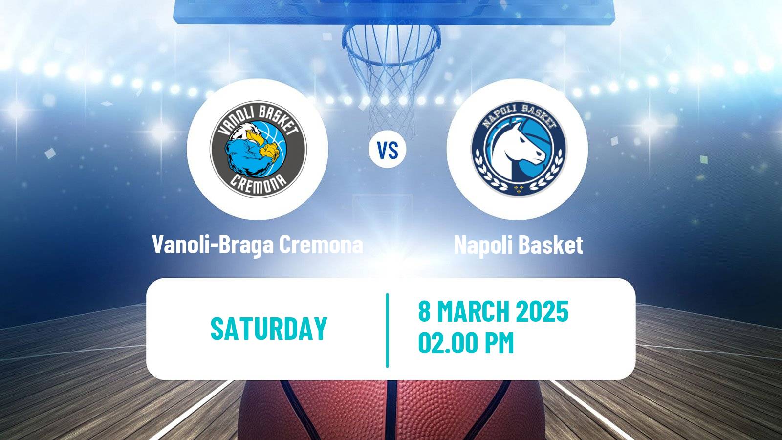 Basketball Italian Lega A Basketball Vanoli-Braga Cremona - Napoli Basket