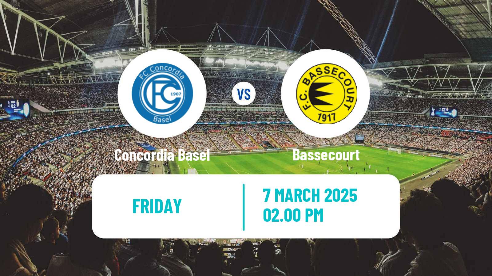 Soccer Swiss 1 Liga Classic Group 2 Concordia Basel - Bassecourt