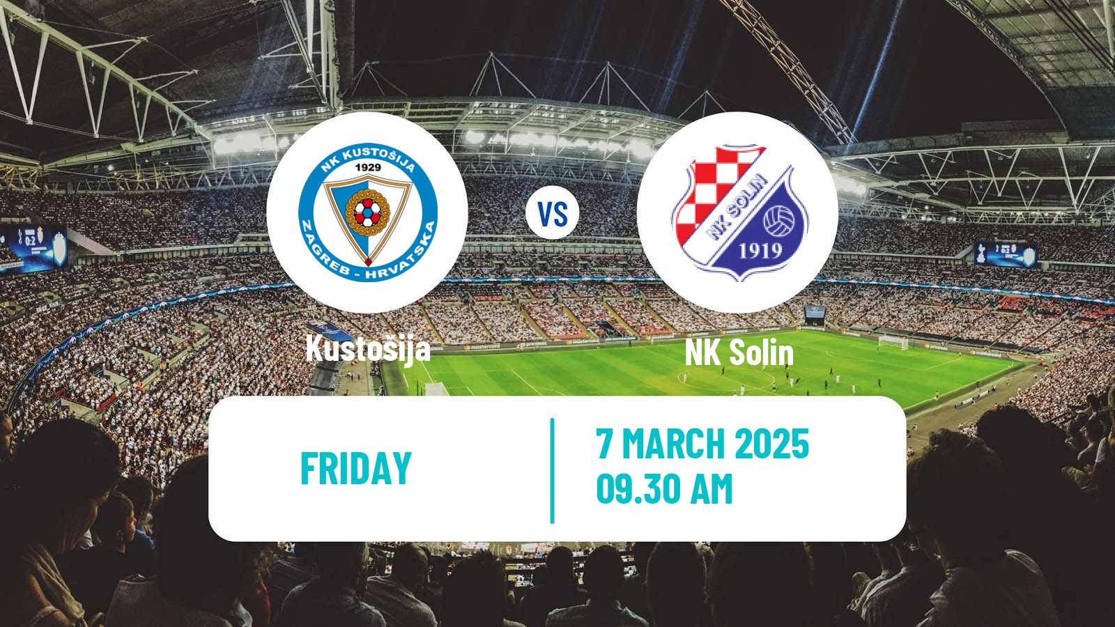 Soccer Croatian Druga NL Kustošija - Solin