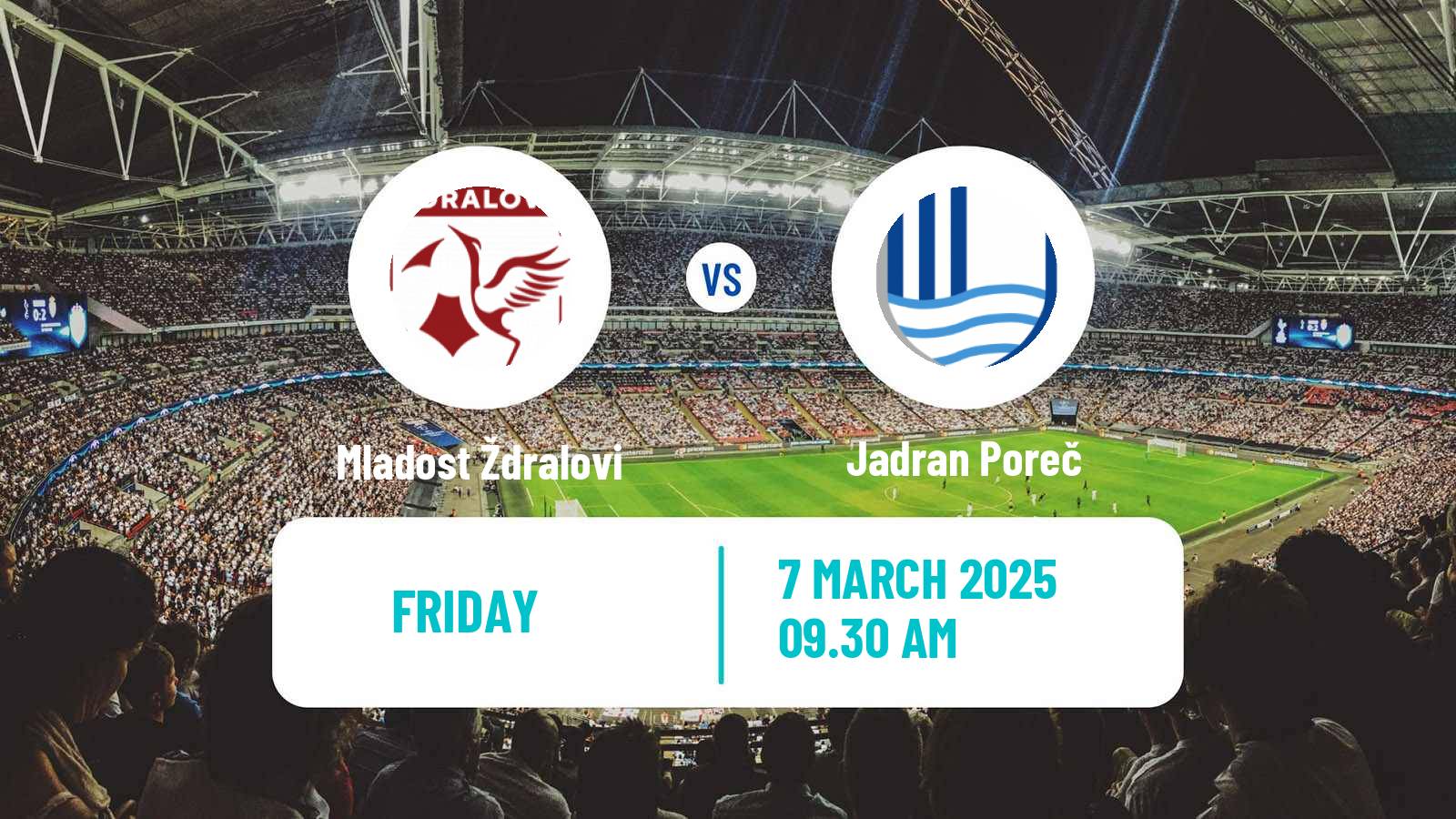 Soccer Croatian Druga NL Mladost Ždralovi - Jadran Poreč