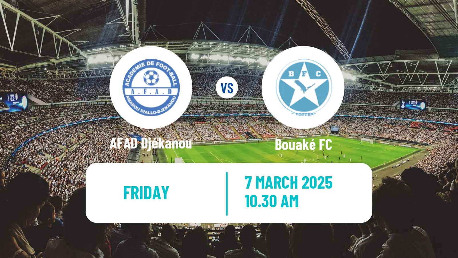 Soccer Cote d`Ivoire Ligue 1 AFAD Djékanou - Bouaké