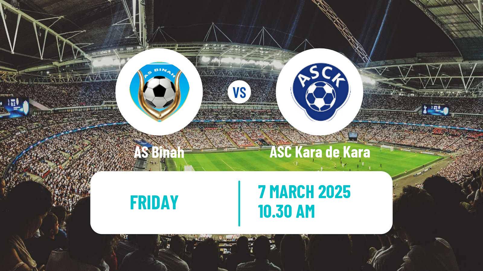 Soccer Togolese Championnat National Binah - ASC Kara de Kara