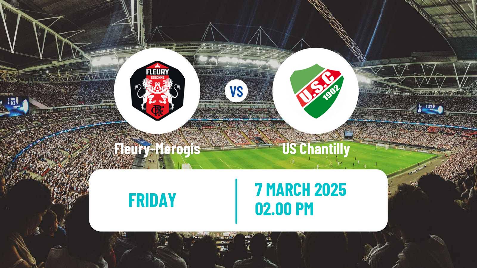 Soccer French National 2 - Group C Fleury-Merogis - Chantilly