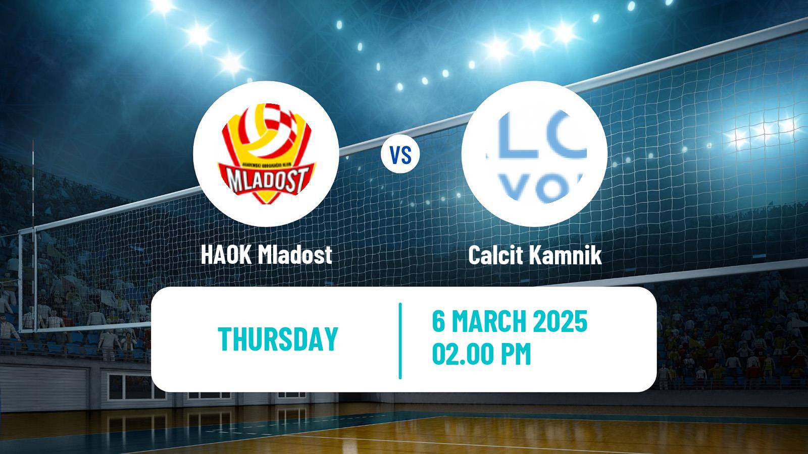 Volleyball MEVZA Women HAOK Mladost - Calcit Kamnik