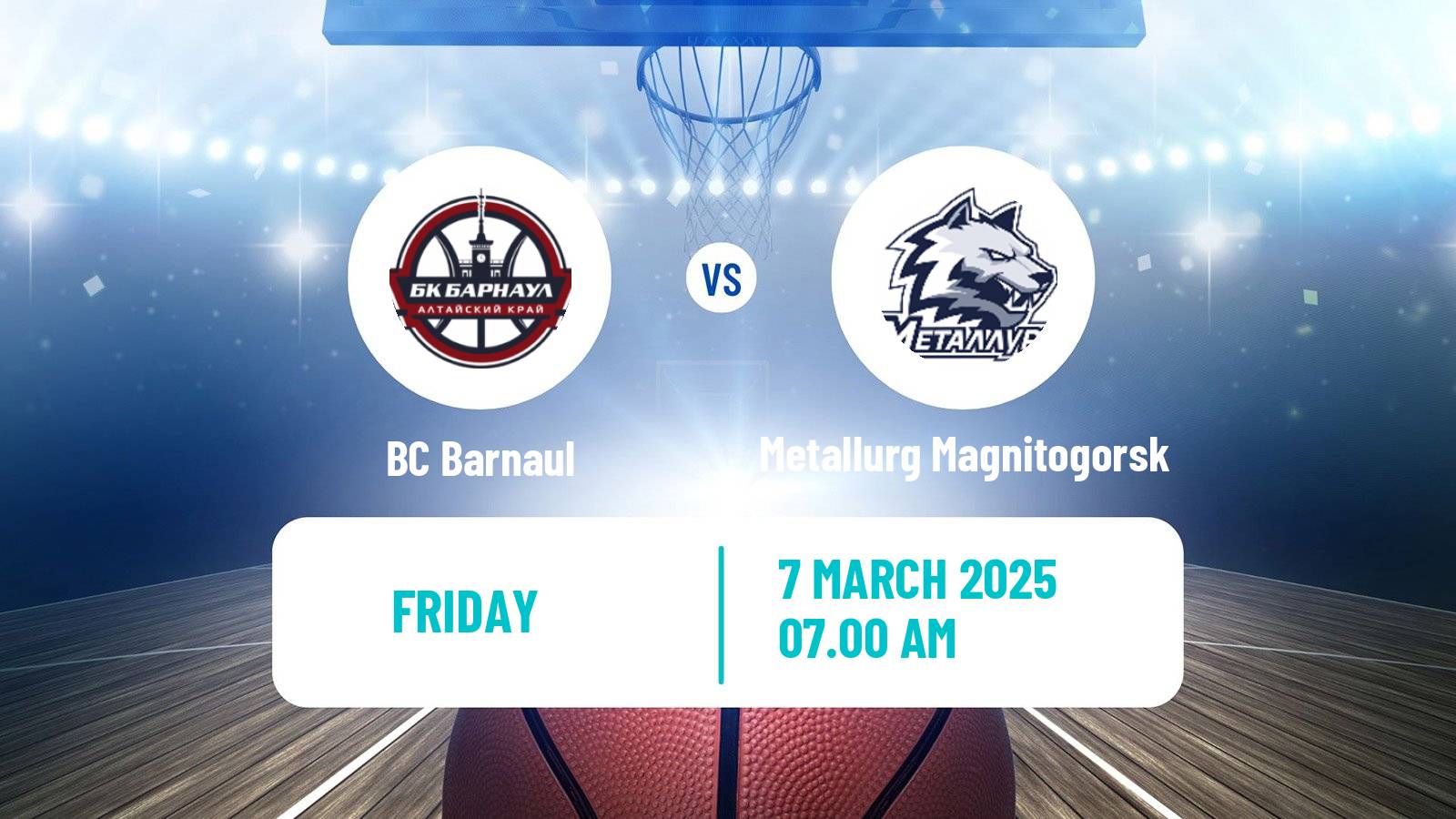 Basketball Russian Super League Basketball Barnaul - Metallurg Magnitogorsk