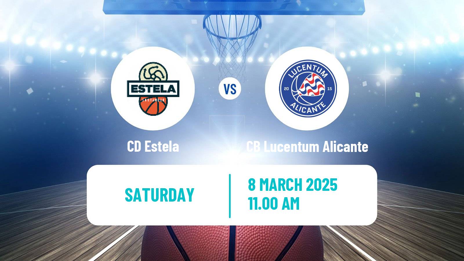 Basketball Spanish LEB Oro Estela - CB Lucentum Alicante