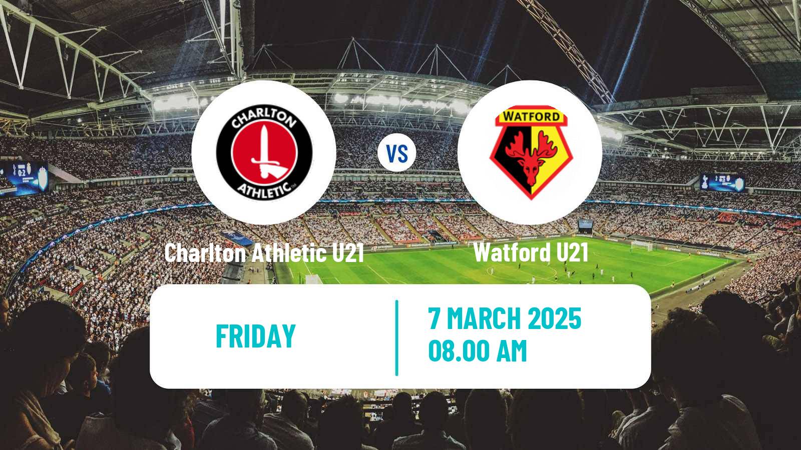 Soccer English Professional Development League Charlton Athletic U21 - Watford U21