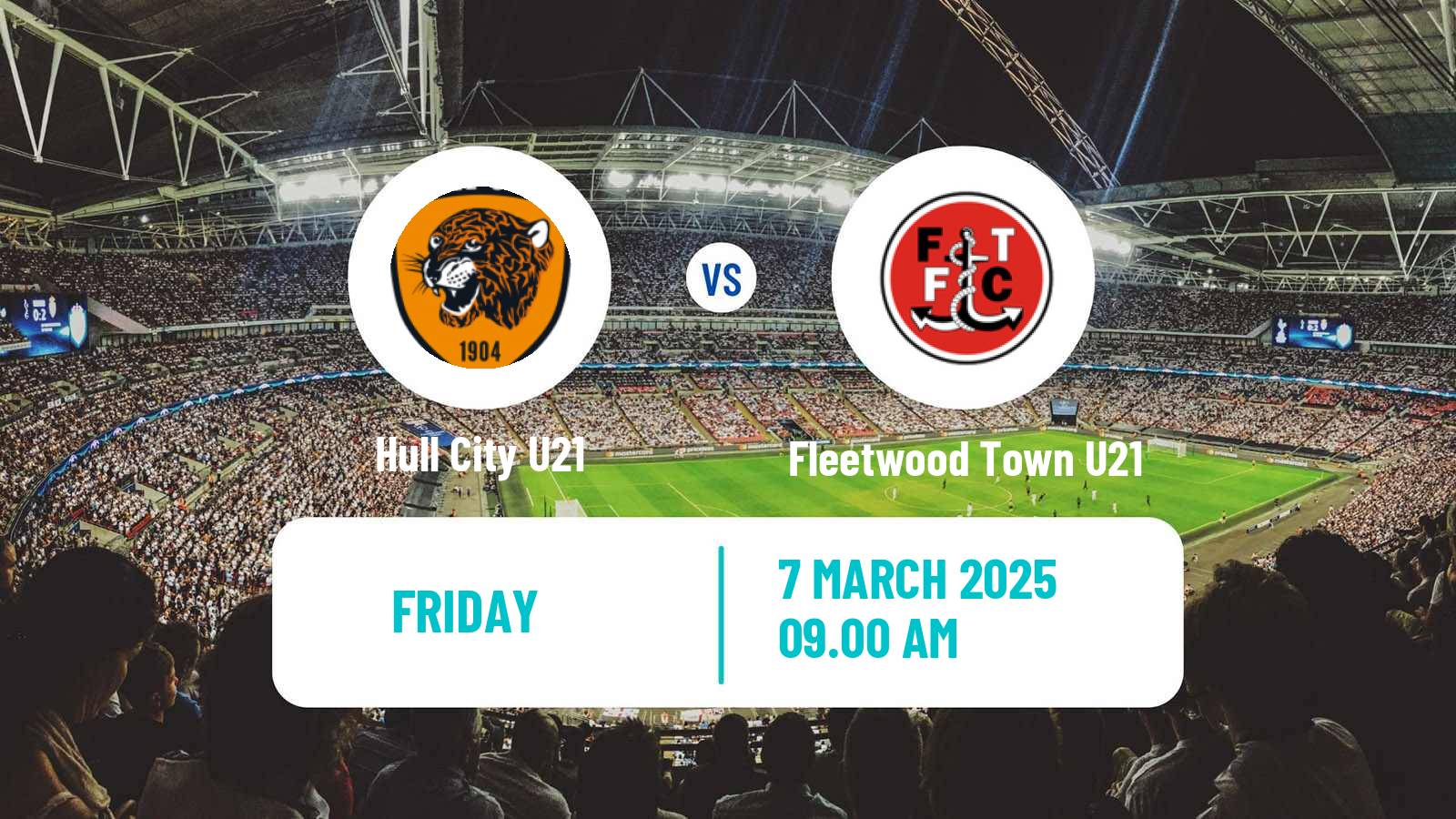 Soccer English Professional Development League Hull City U21 - Fleetwood Town U21
