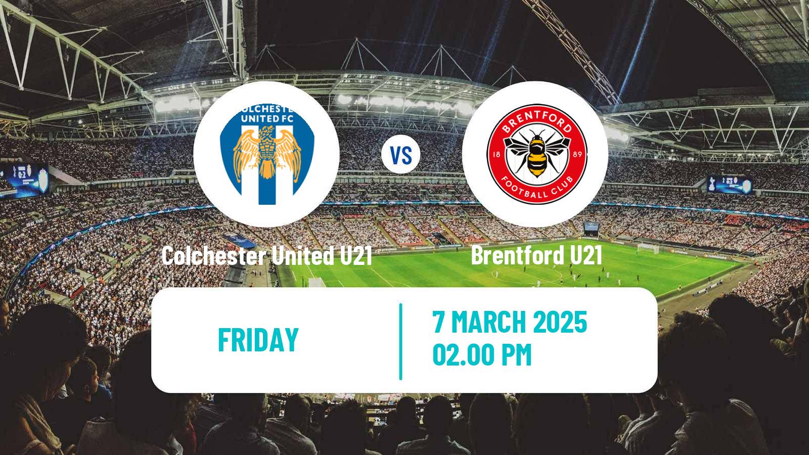 Soccer English Professional Development League Colchester United U21 - Brentford U21