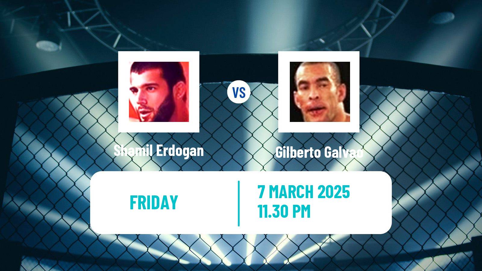MMA Light Heavyweight One Championship Men Shamil Erdogan - Gilberto Galvao