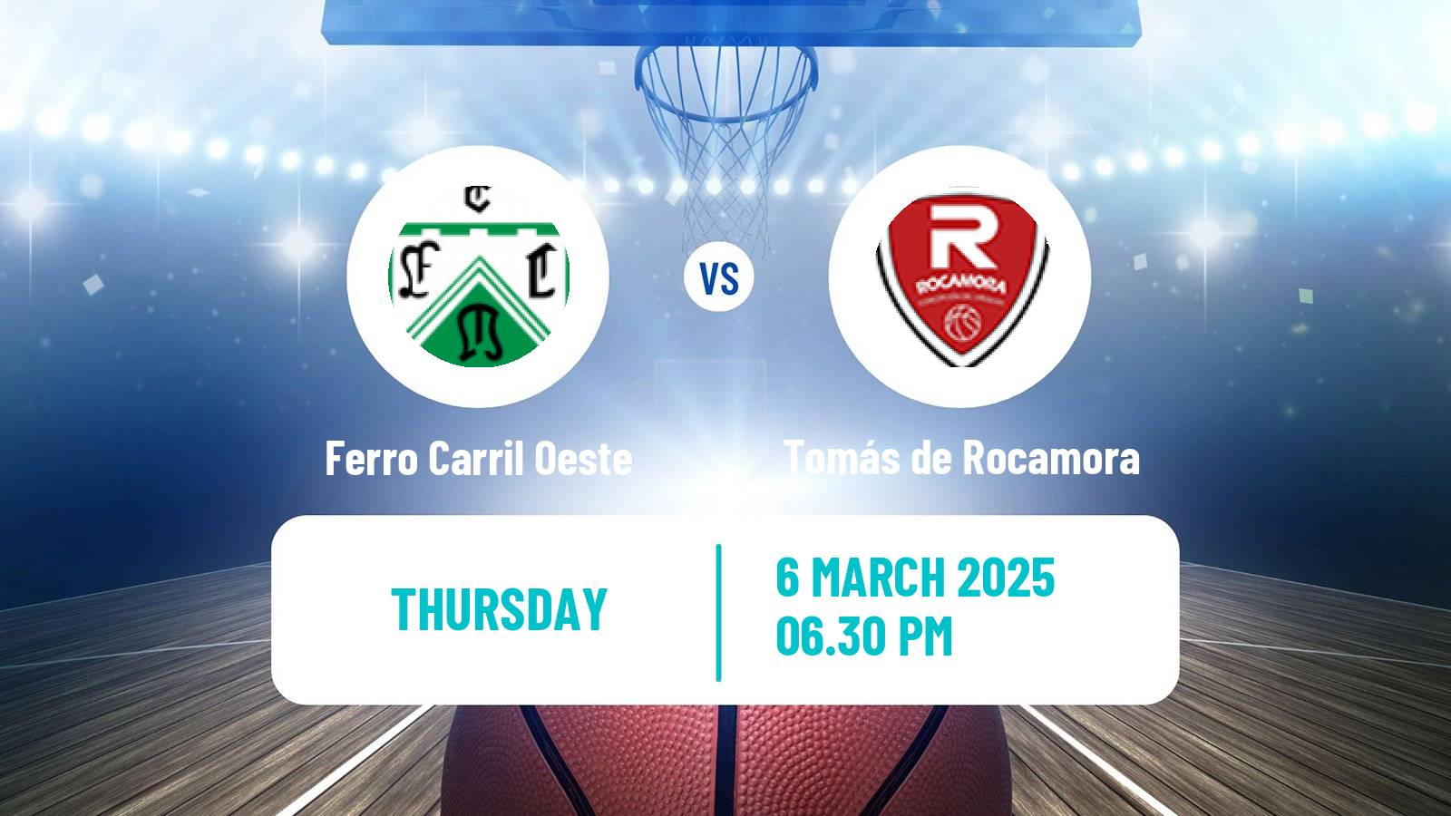 Basketball Argentinian Liga Femenina Basketball Ferro Carril Oeste - Tomás de Rocamora