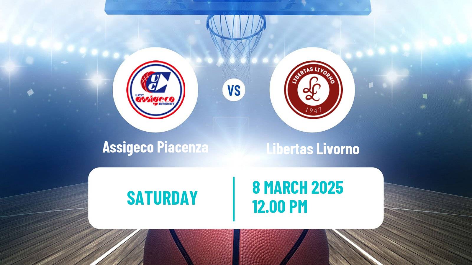 Basketball Italian Serie A2 Basketball Assigeco Piacenza - Libertas Livorno