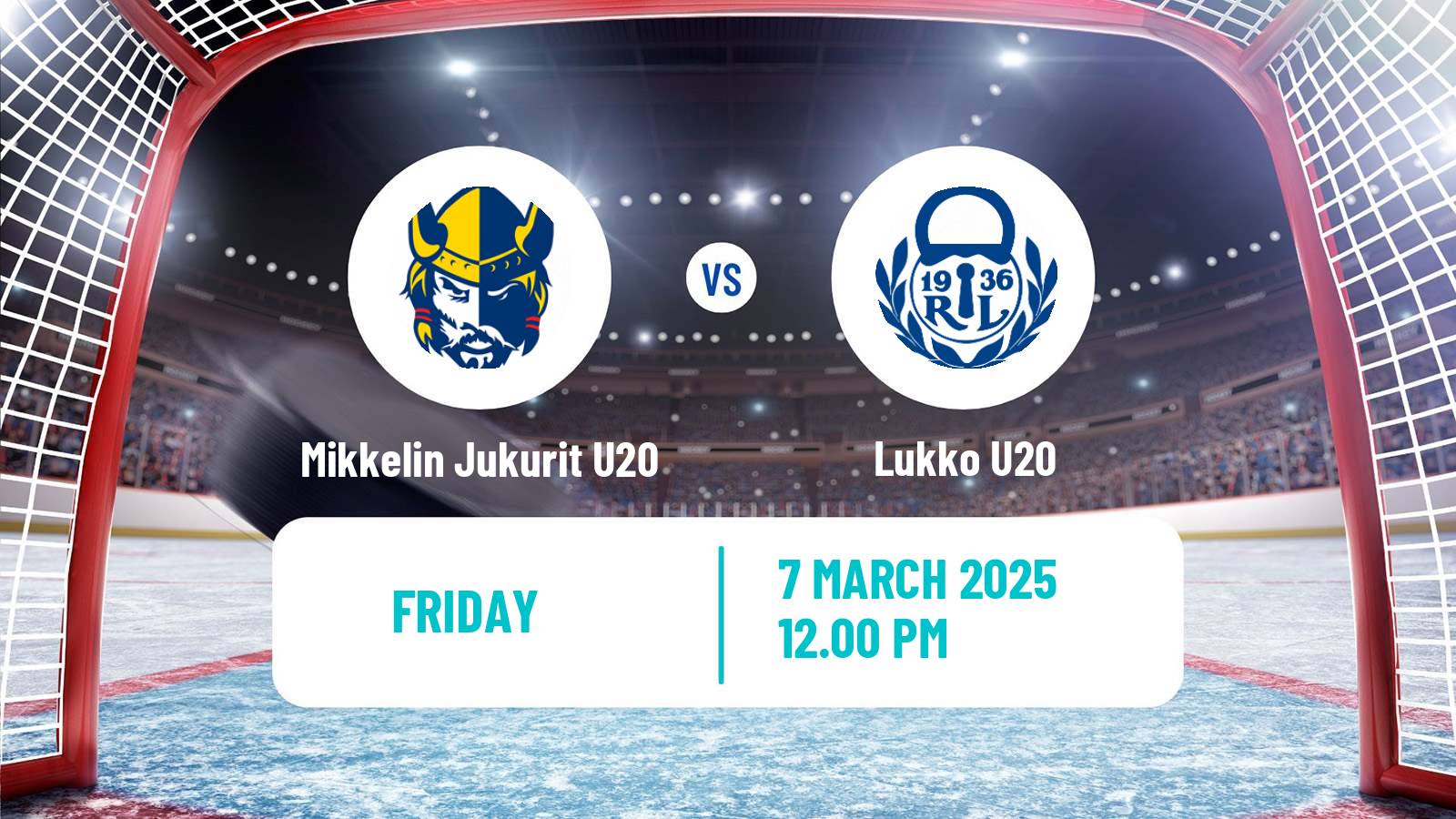 Hockey Finnish SM-sarja U20 Mikkelin Jukurit U20 - Lukko U20