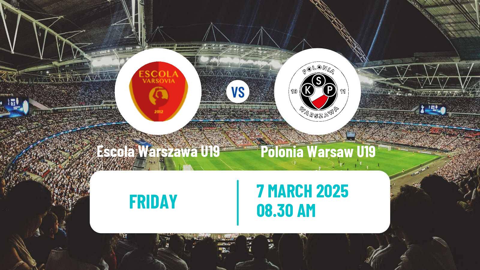 Soccer Polish Central Youth League Escola Warszawa U19 - Polonia Warsaw U19