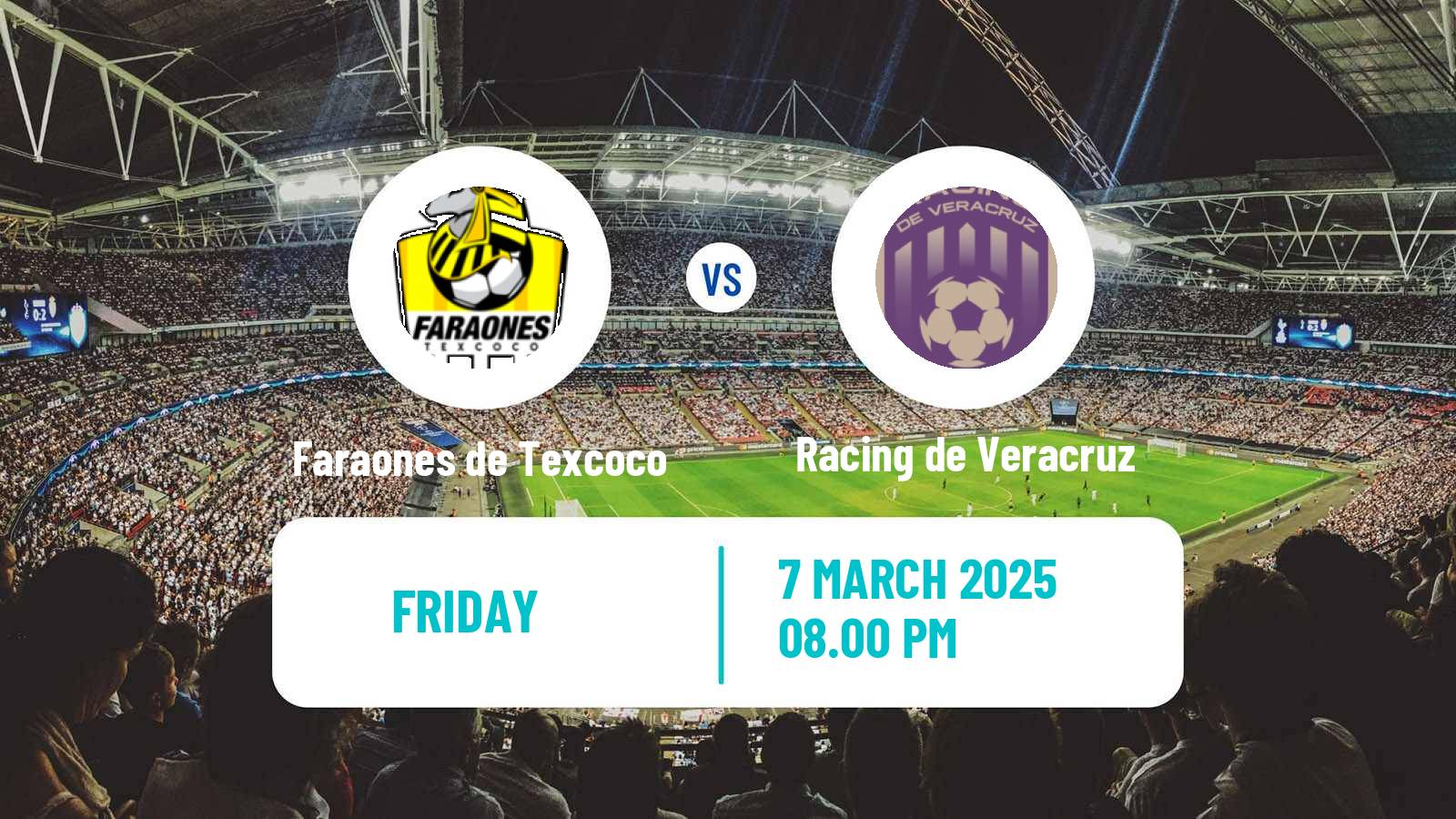 Soccer Mexican Liga Premier Serie A Faraones de Texcoco - Racing de Veracruz