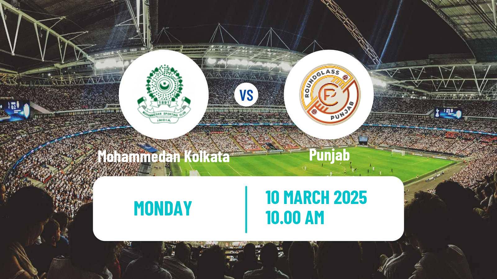 Soccer Indian ISL Mohammedan Kolkata - Punjab
