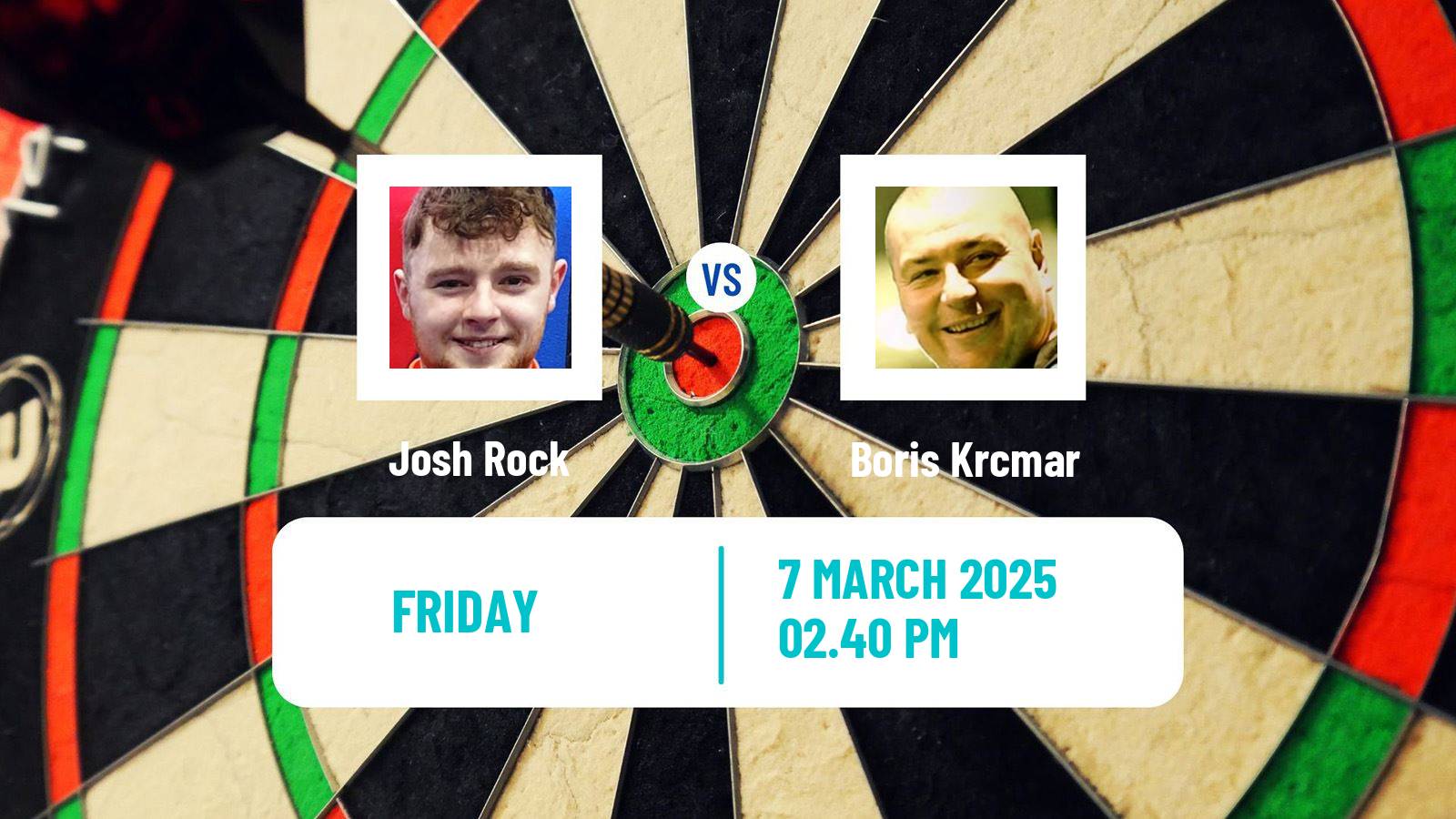 Darts European Tour 1 Josh Rock - Boris Krcmar