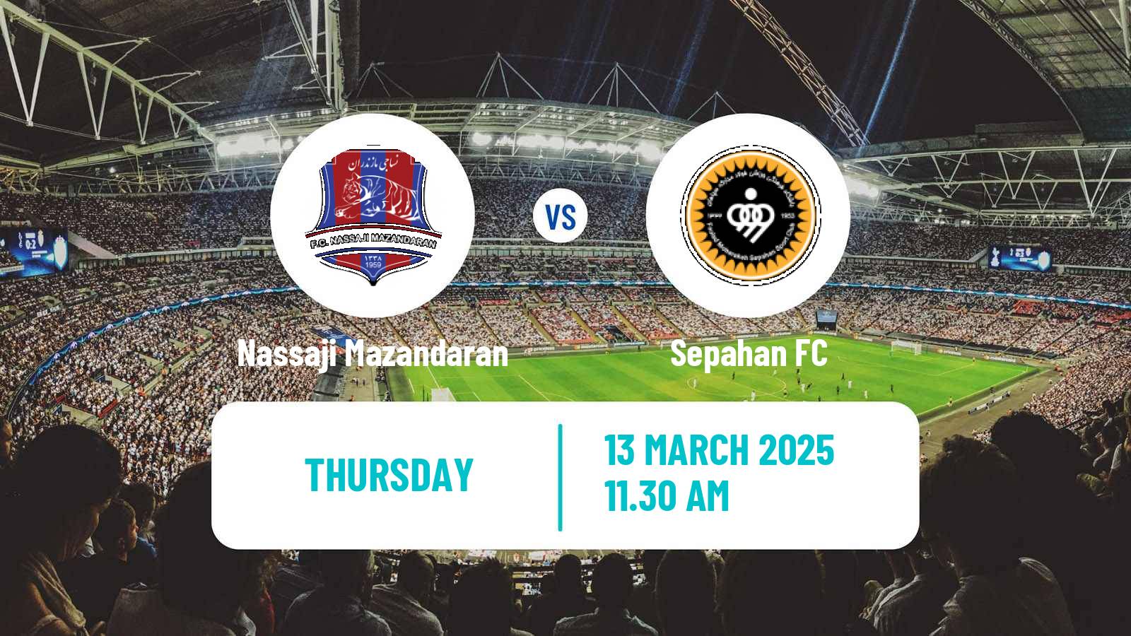 Soccer Iran Pro League Nassaji Mazandaran - Sepahan