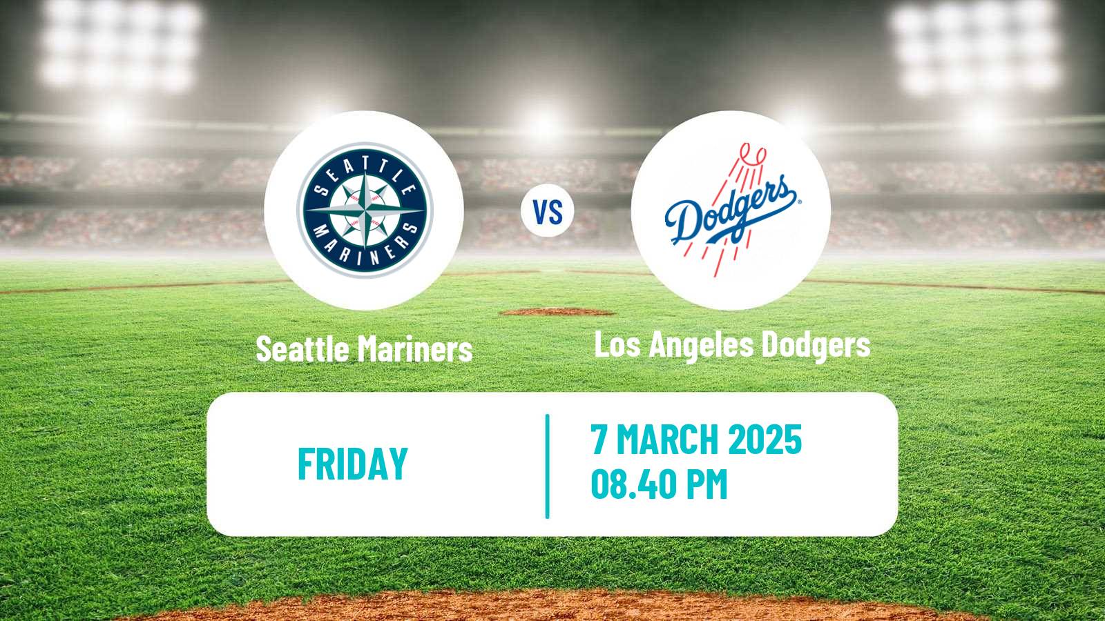 Baseball MLB Spring Training Seattle Mariners - Los Angeles Dodgers