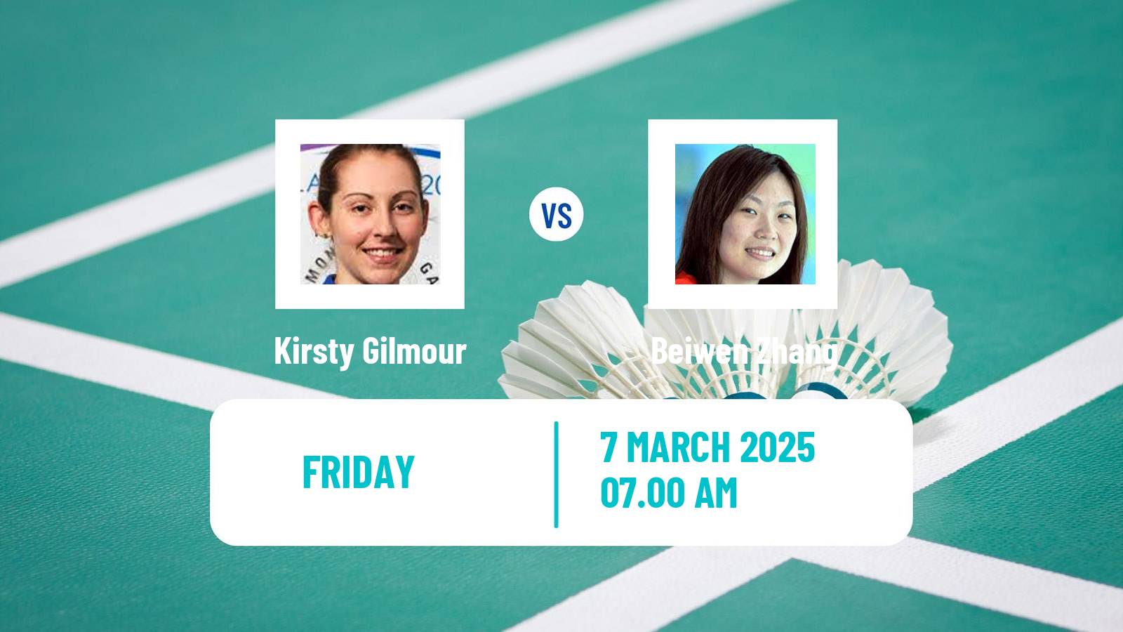Badminton BWF World Tour Orleans Masters Women Kirsty Gilmour - Beiwen Zhang